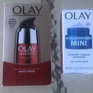 Olay Regenerist Micro Sculpting Serum + Hyaluronic Mini Hydrating Gel Bundle